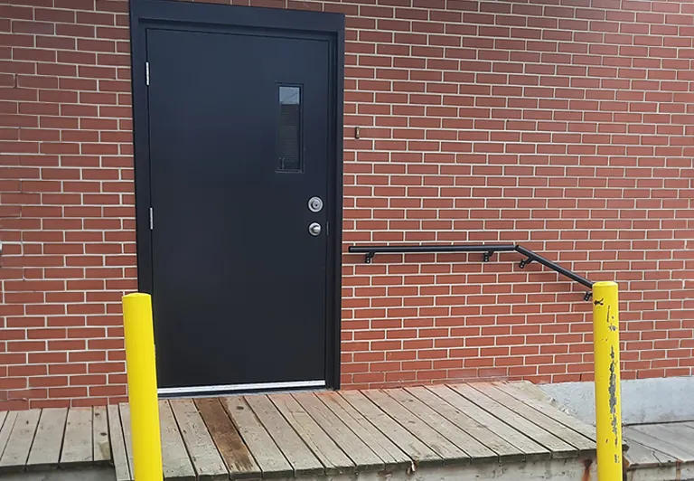 metal door